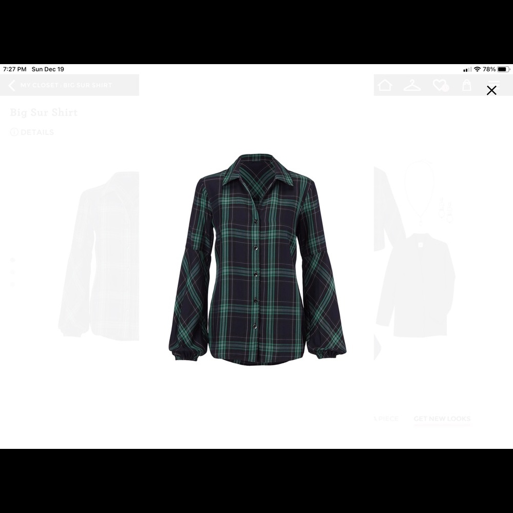 Cabi Big Sur Shirt M- Fall ‘19 Collection